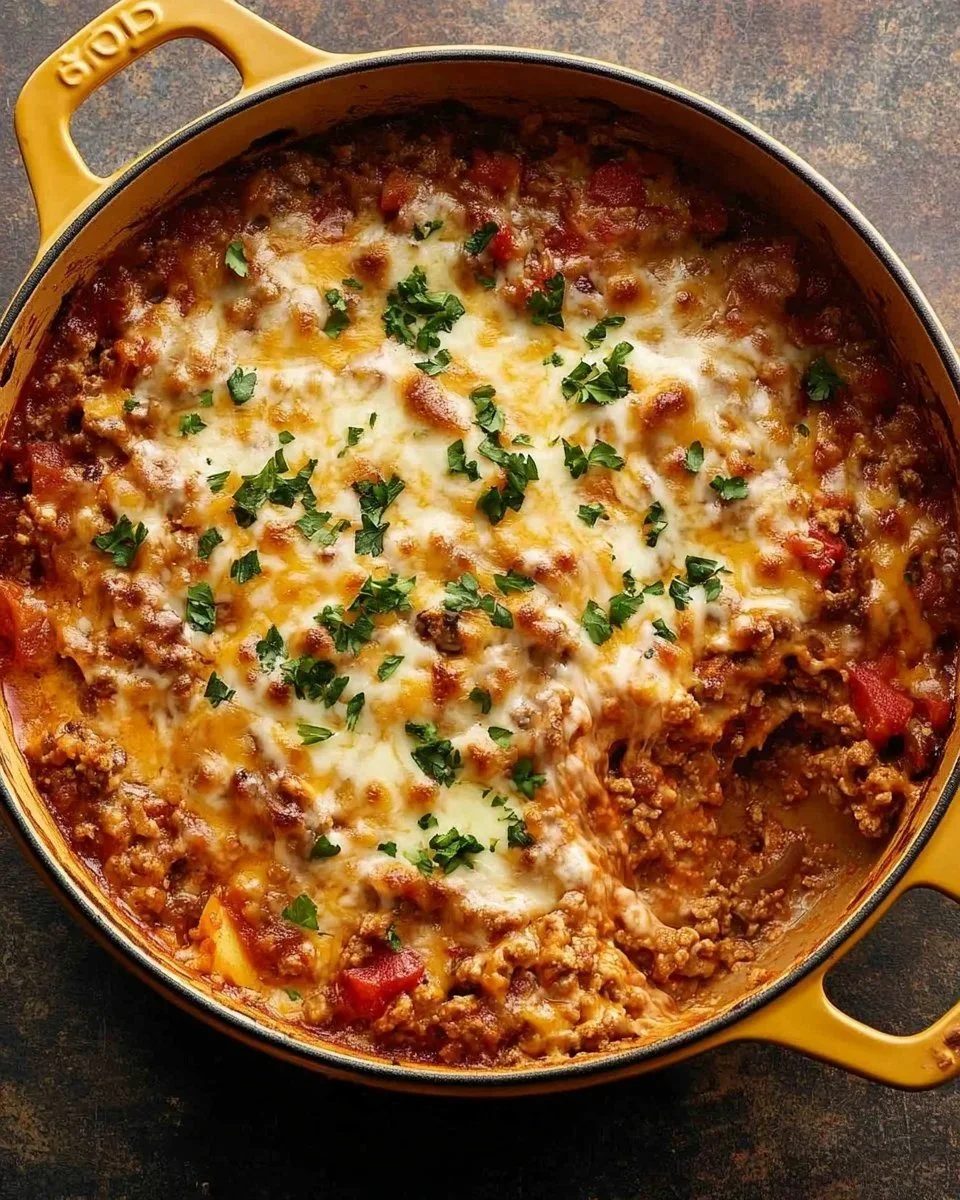 Baked Bell Pepper Casserole with cheese and vegetables