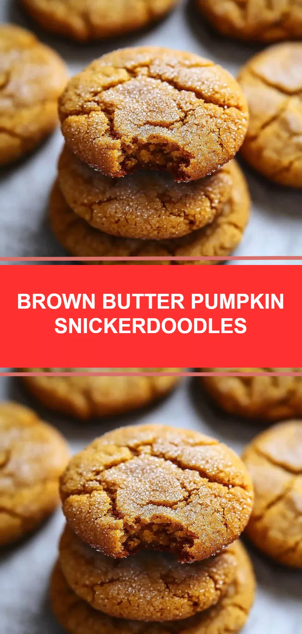 Brown Butter Pumpkin Snickerdoodles
