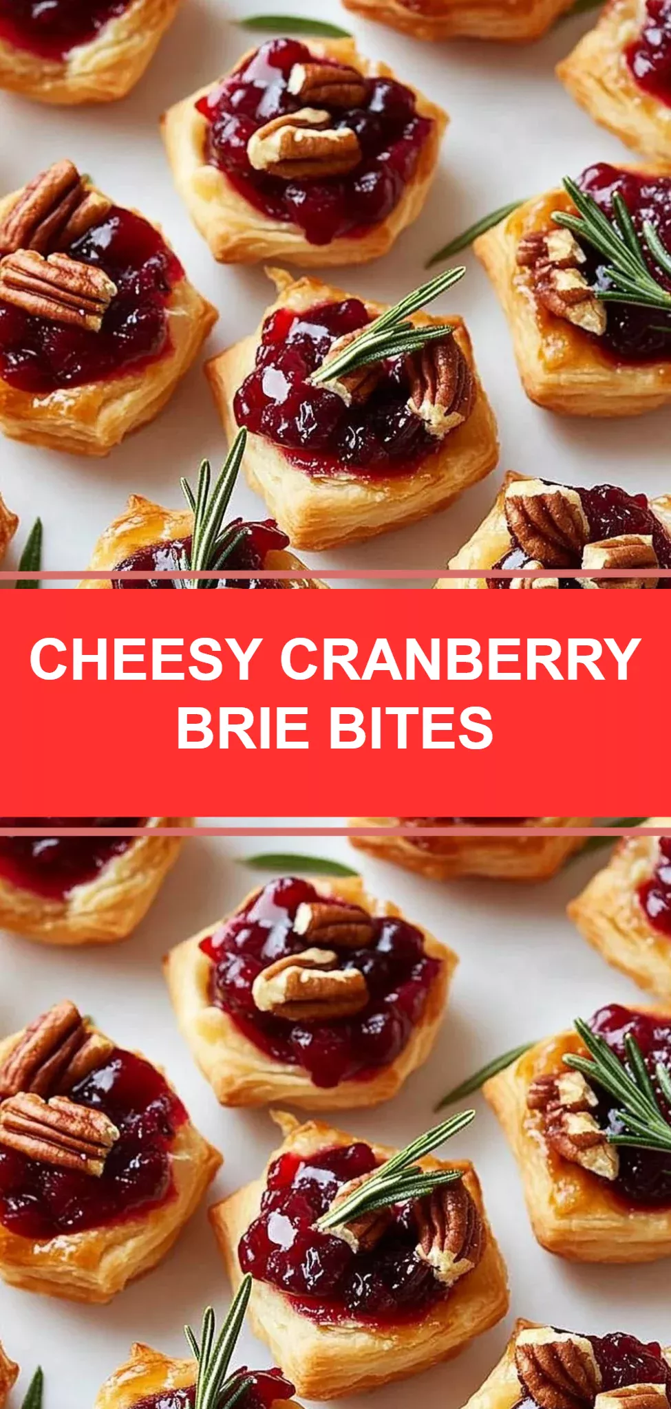 Cheesy Cranberry Brie Bites
