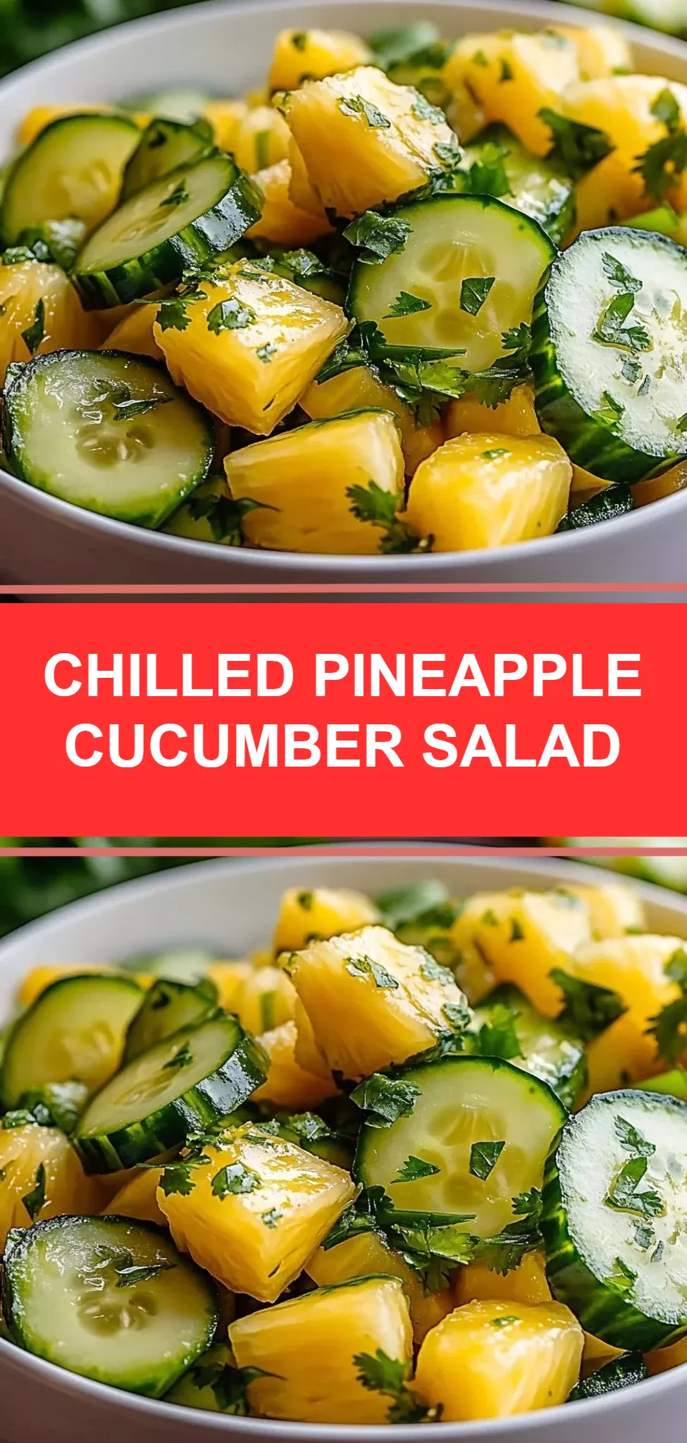 Chilled Pineapple Cucumber Salad