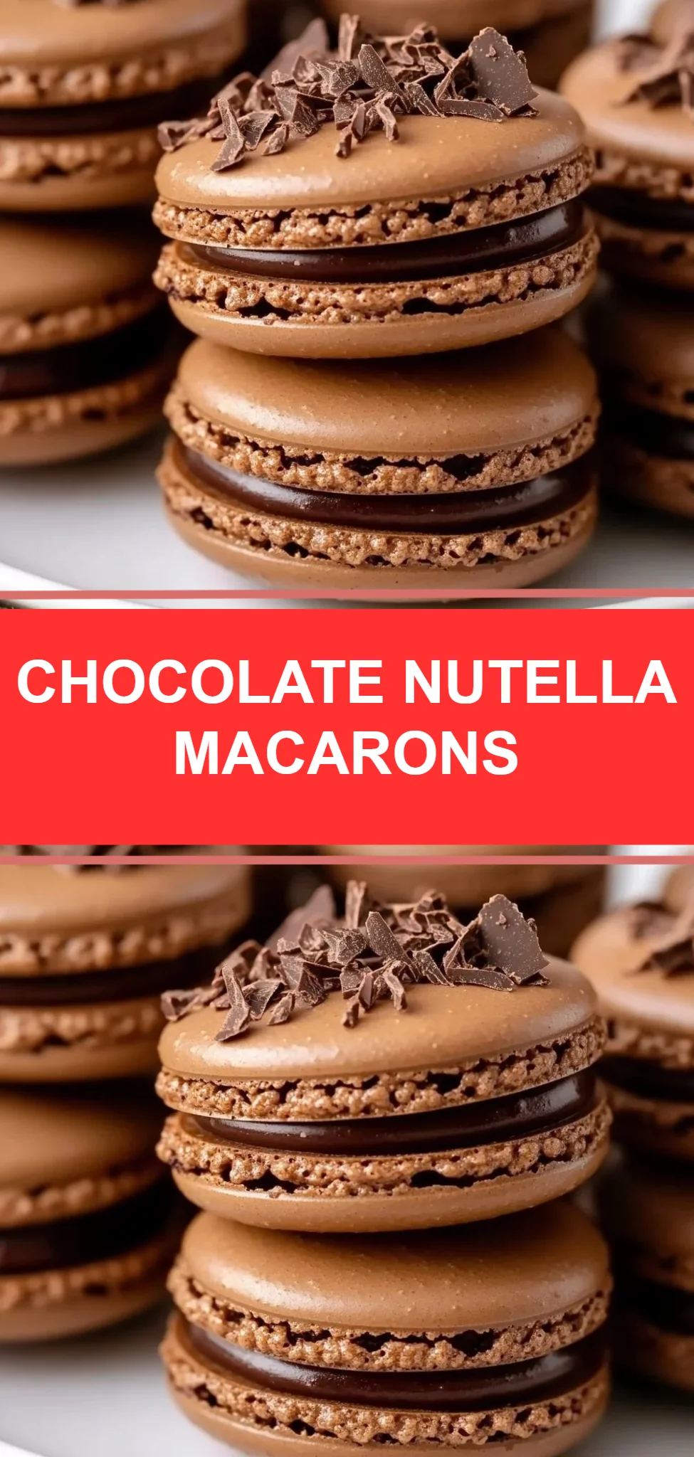 Chocolate Nutella Macarons