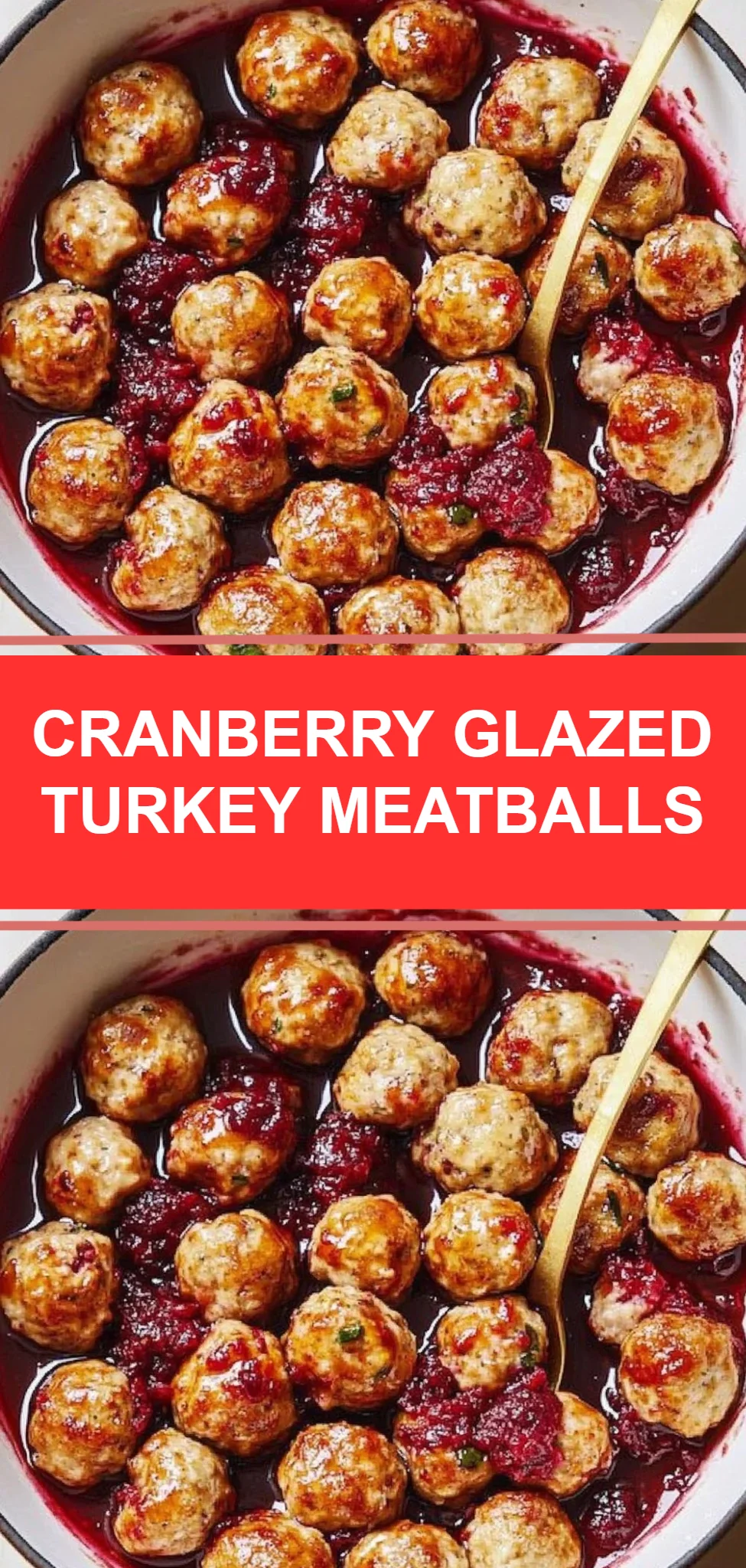 Cranberry Glazed Turkey Meatballs