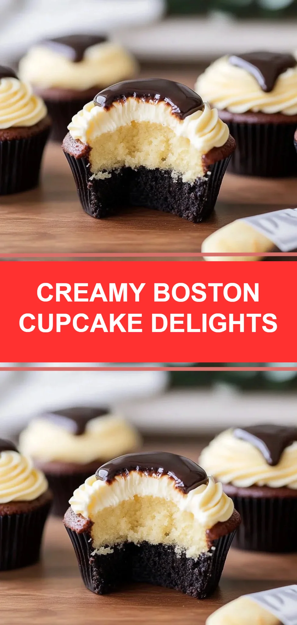 Creamy Boston Cupcake Delights