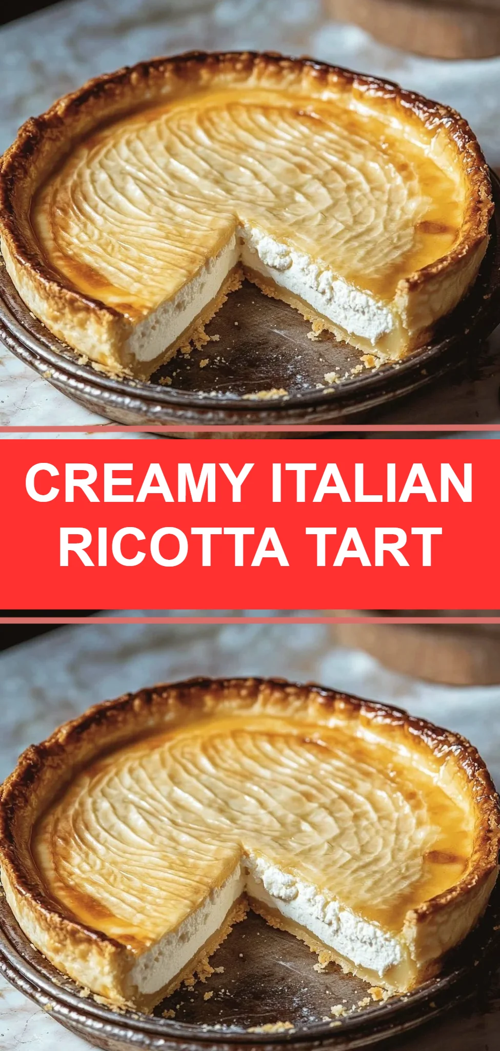 Creamy Italian Ricotta Tart