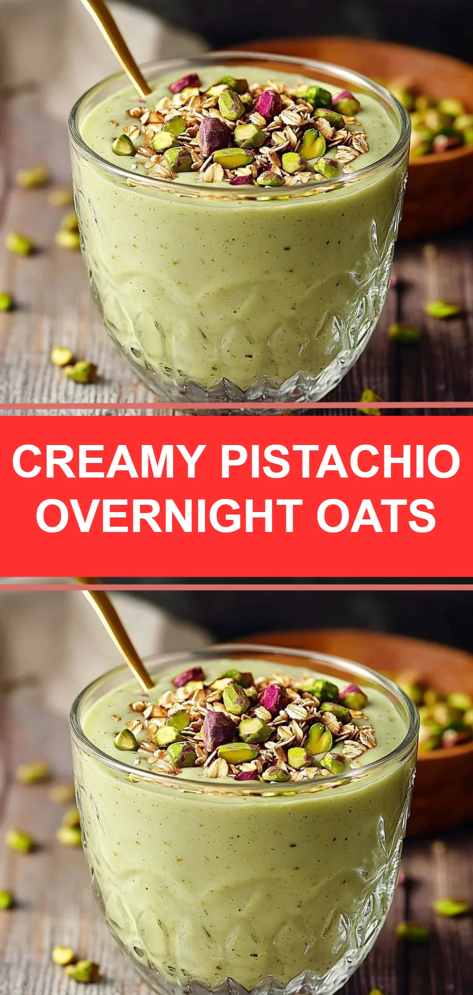 Creamy Pistachio Overnight Oats
