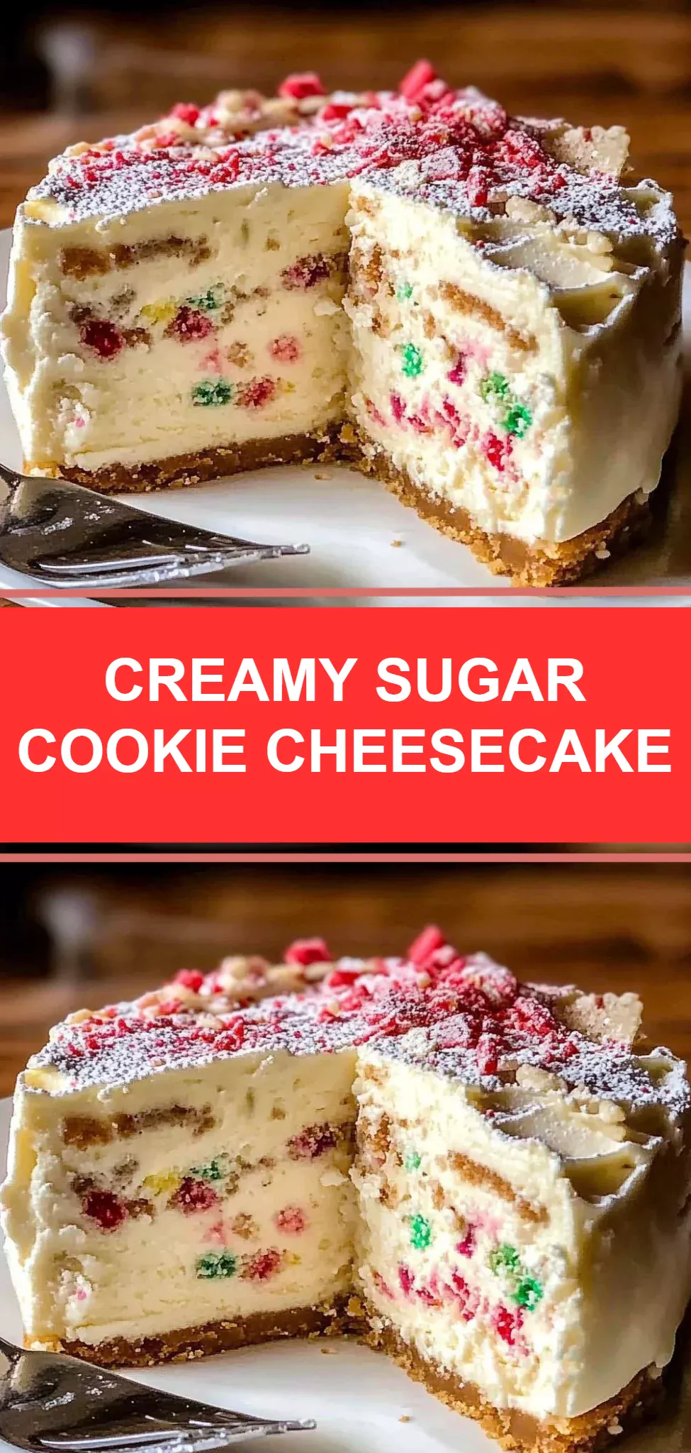 Creamy Sugar Cookie Cheesecake