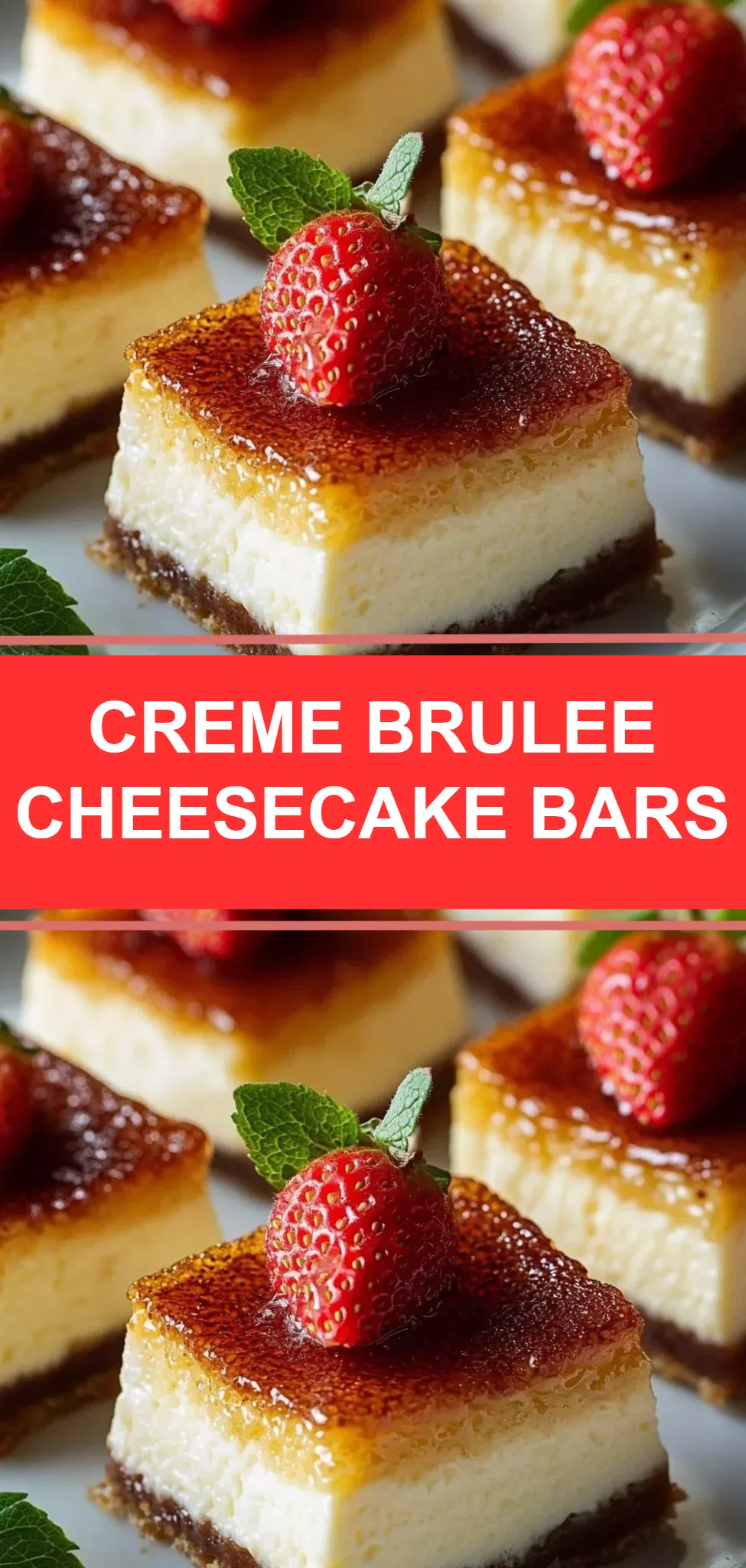 Creme Brulee Cheesecake Bars