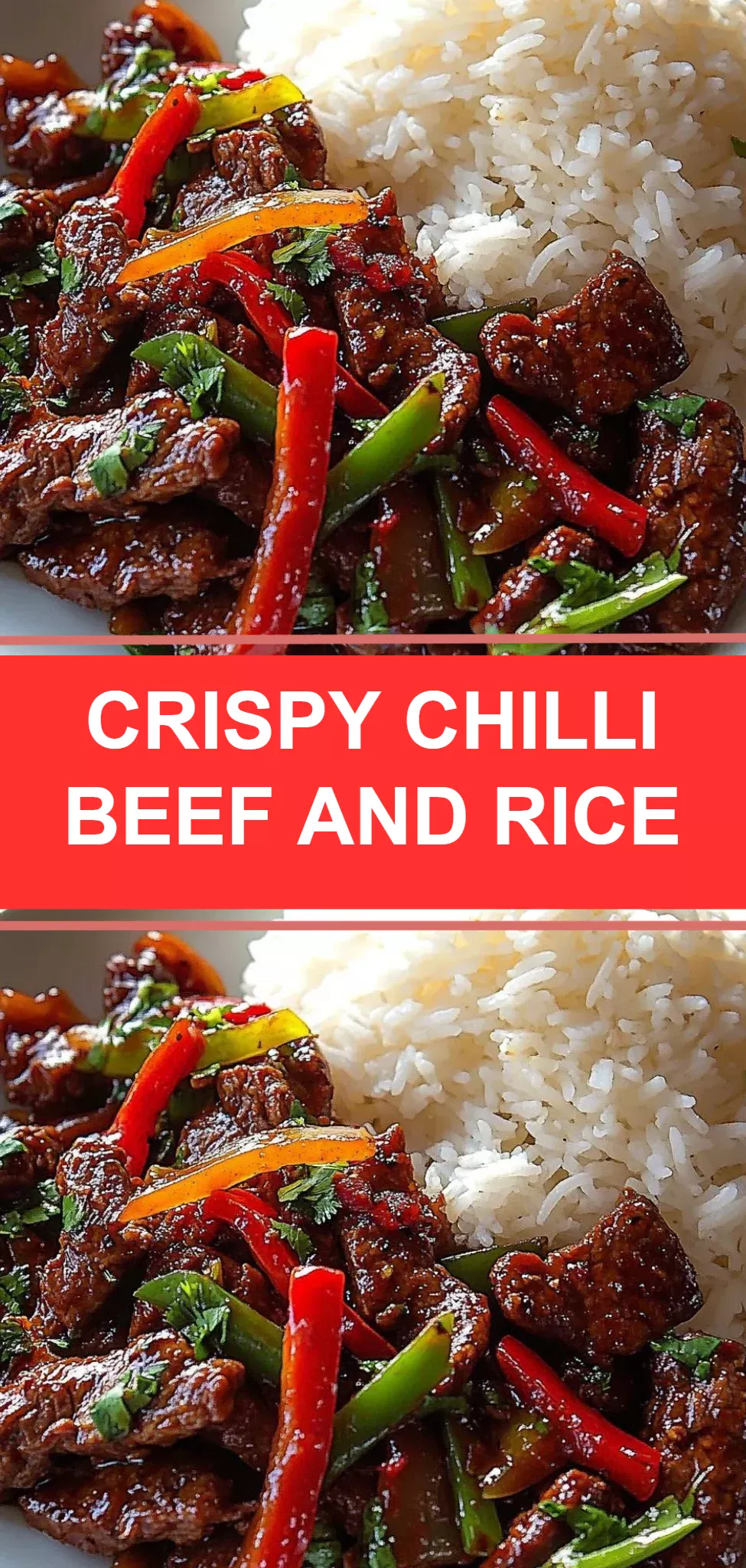 Crispy Chilli Beef and Rice