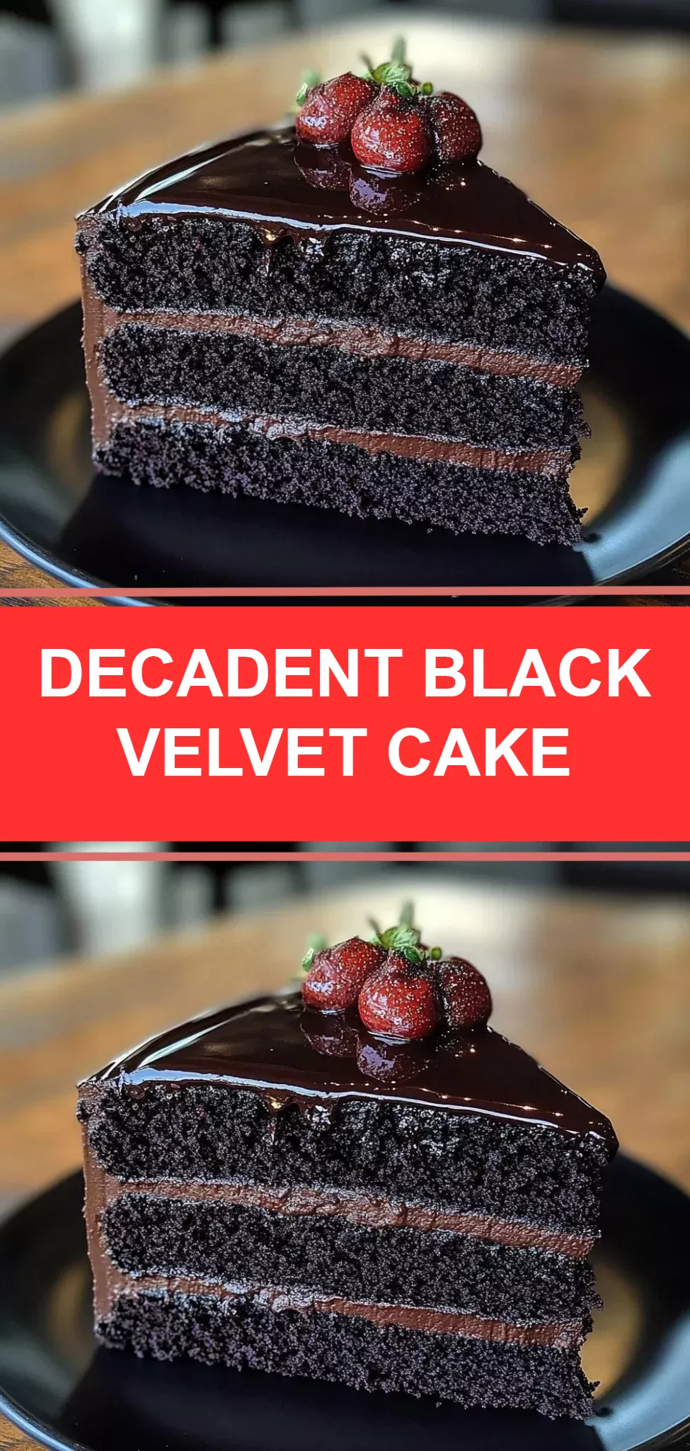 Decadent Black Velvet Cake