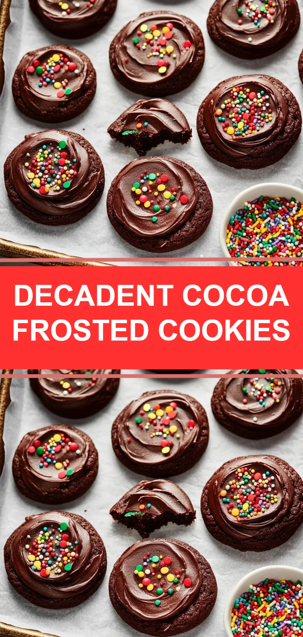 Decadent Cocoa Frosted Cookies