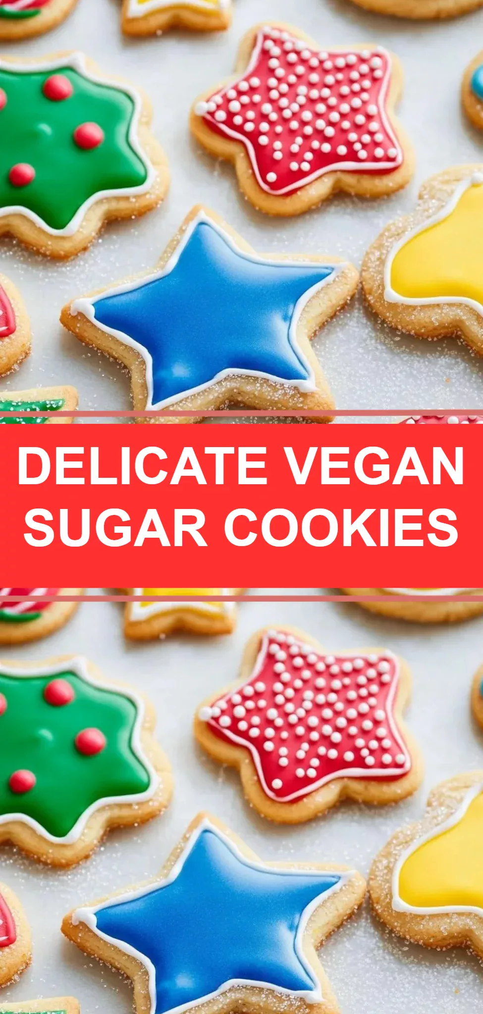 Delicate Vegan Sugar Cookies