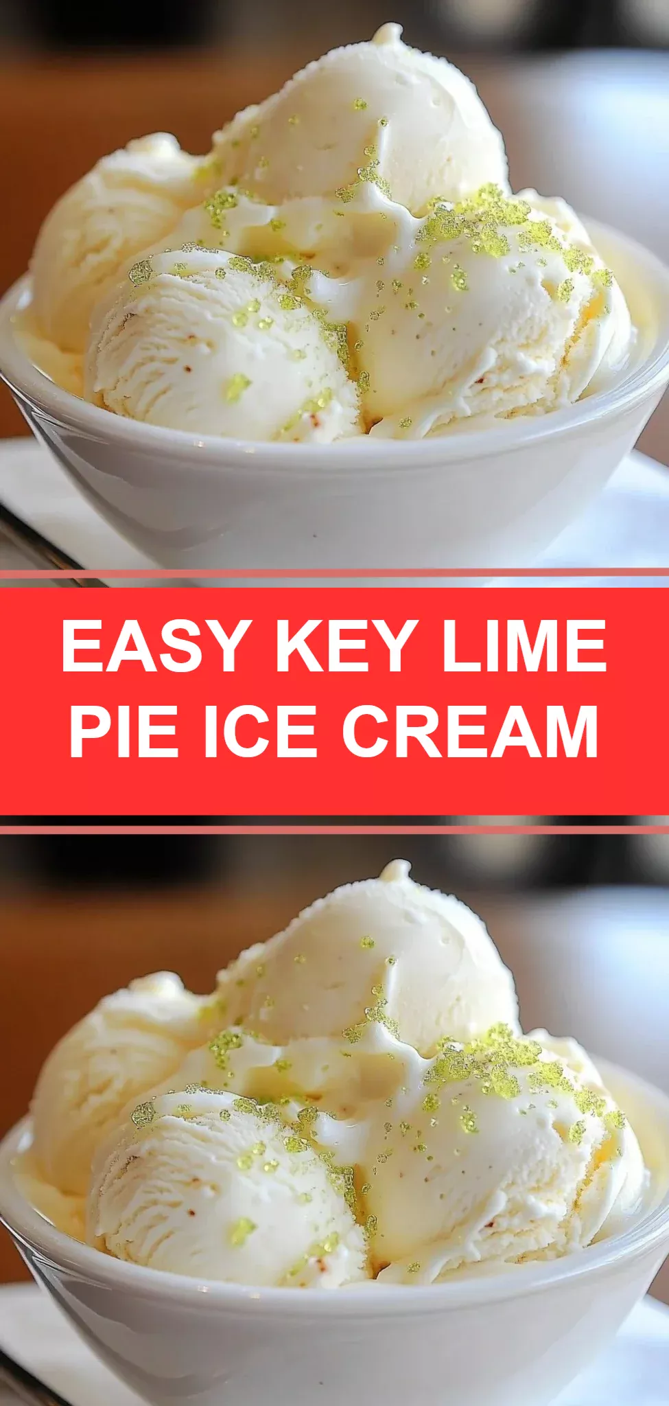 Easy Key Lime Pie Ice Cream