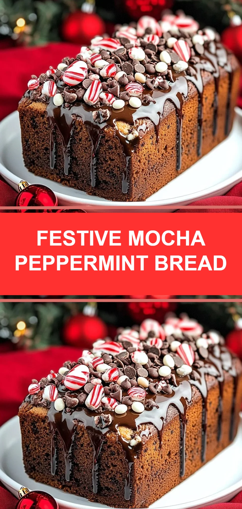 Festive Mocha Peppermint Bread