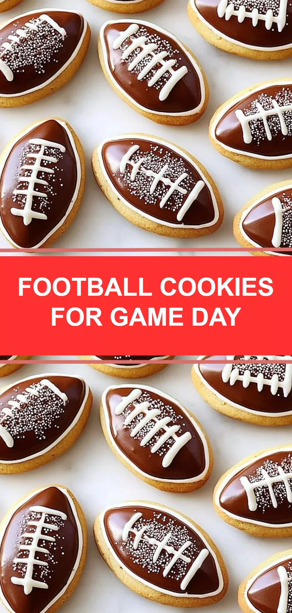 Football Cookies for Game Day