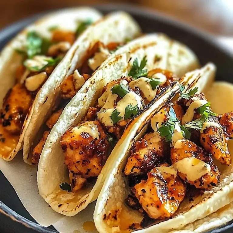 Delicious Garlic Butter Honey BBQ Tacos topped with fresh ingredients