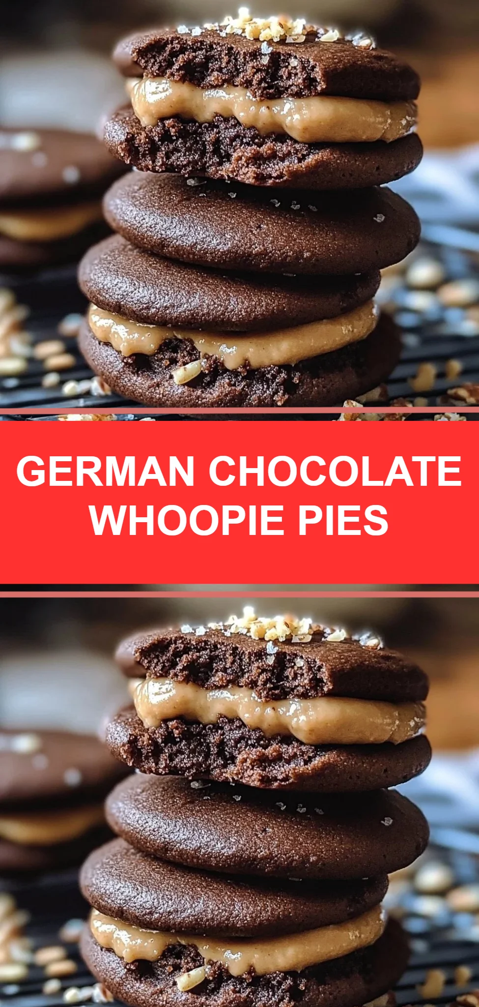German Chocolate Whoopie Pies