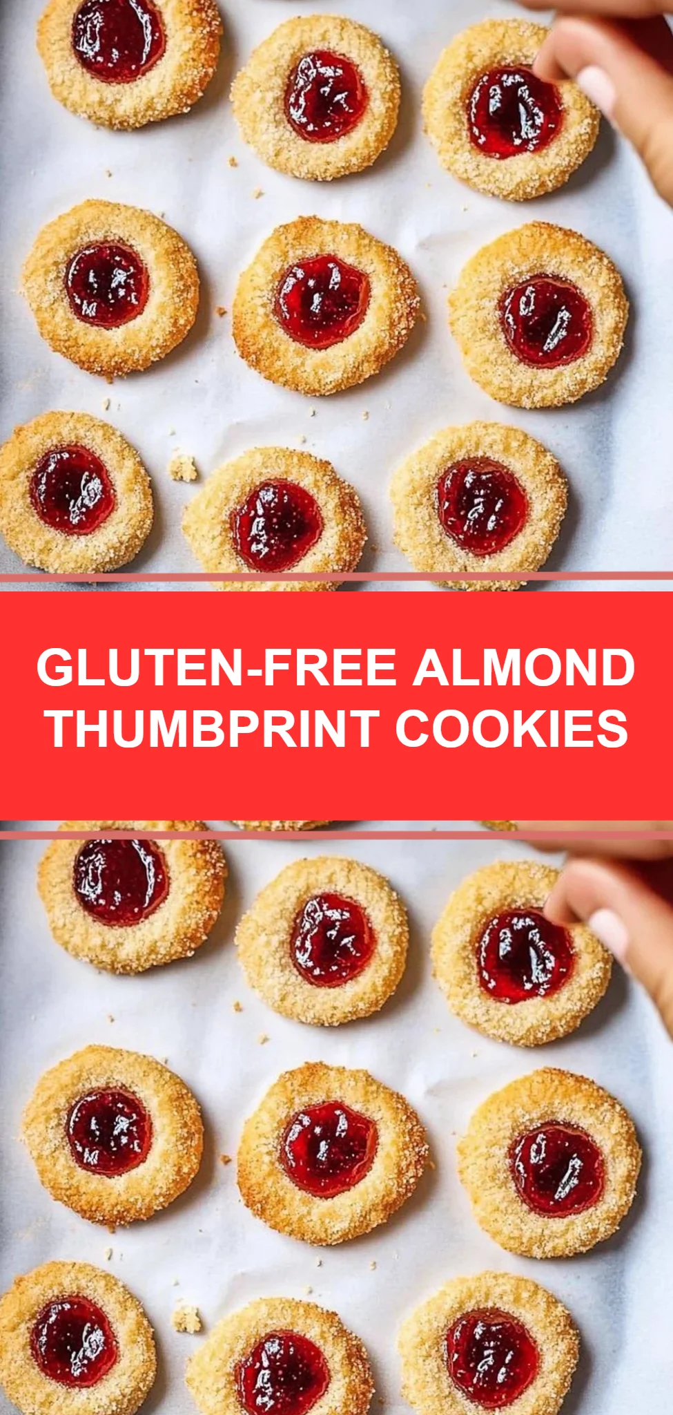 Gluten-Free Almond Thumbprint Cookies