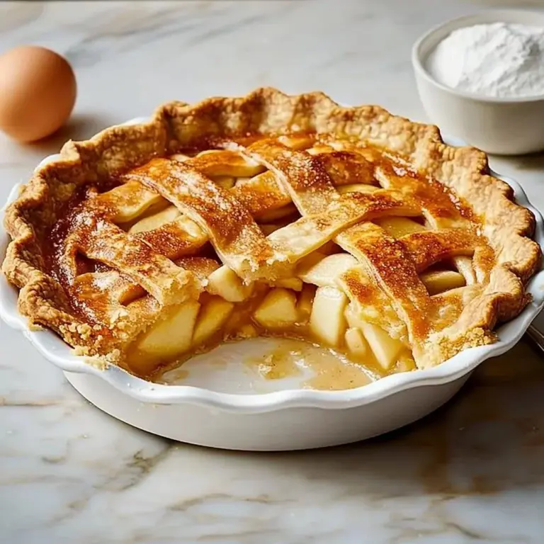 Delicious gluten-free apple pie featuring a flaky crust and fresh apple filling