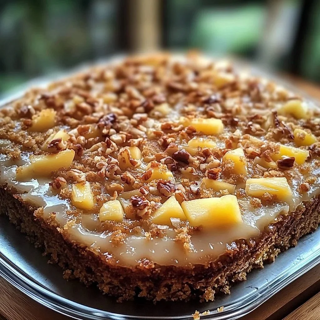 Delicious God Bless America Pineapple Coconut Cake with tropical flavors