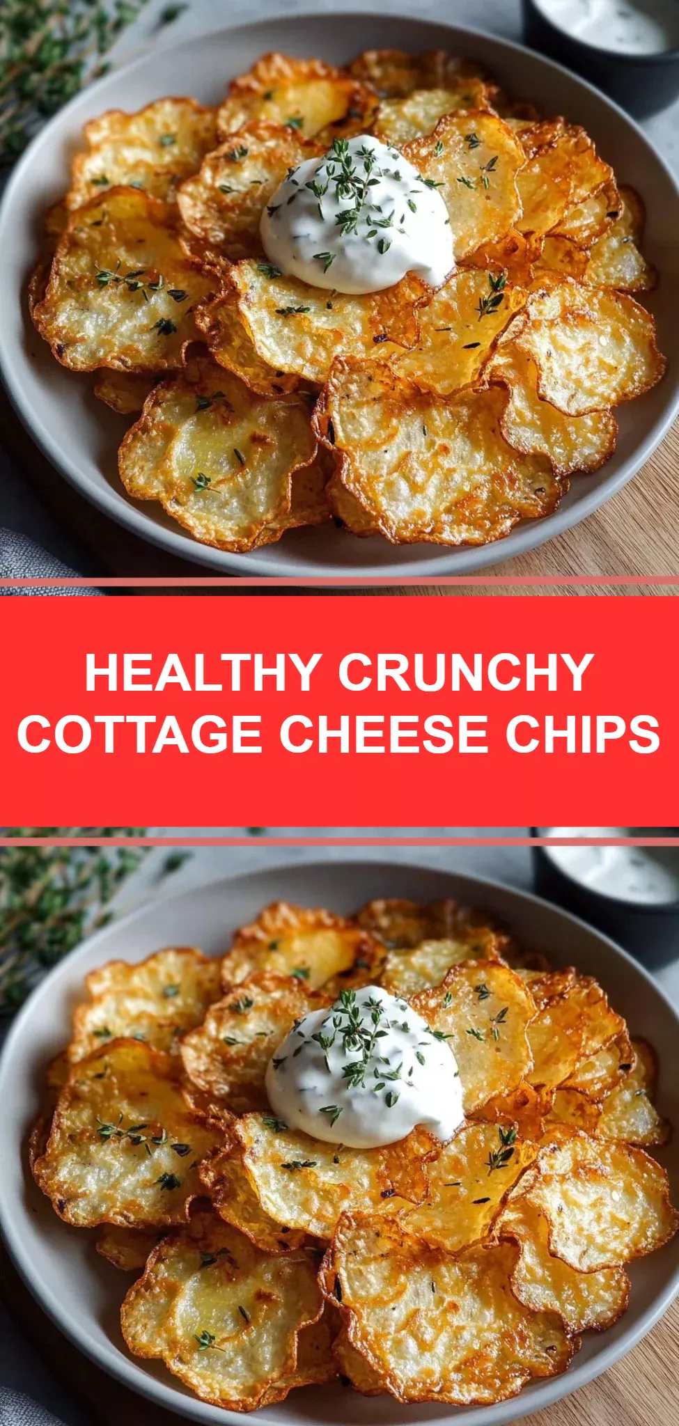 Healthy Crunchy Cottage Cheese Chips