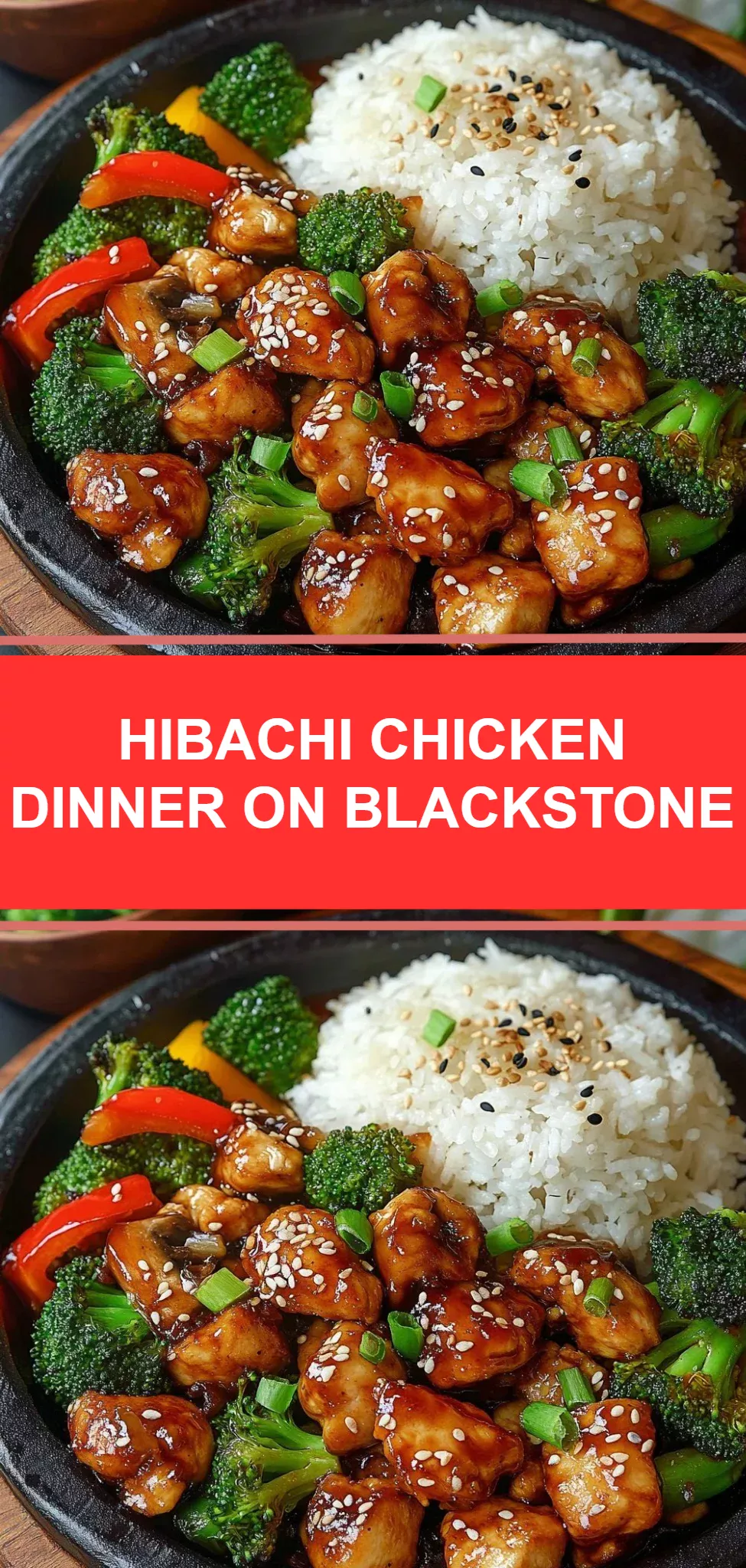 Hibachi Chicken Dinner on Blackstone