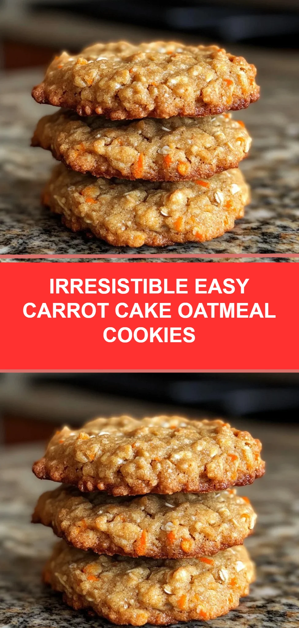 Irresistible Easy Carrot Cake Oatmeal Cookies