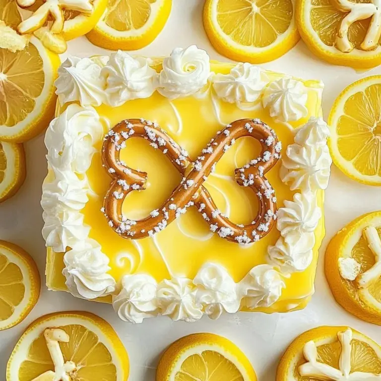 Slice of Lemon Pretzel Cheesecake topped with lemon zest