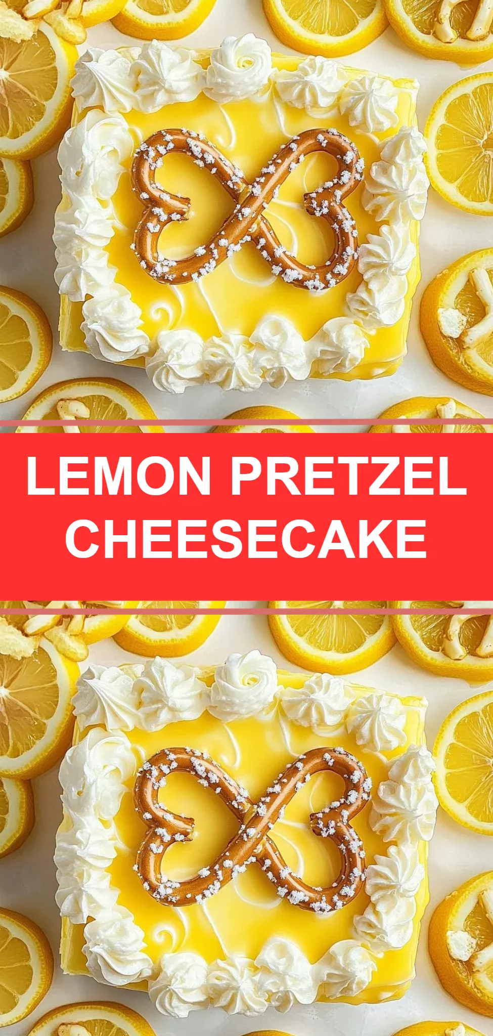 Lemon Pretzel Cheesecake
