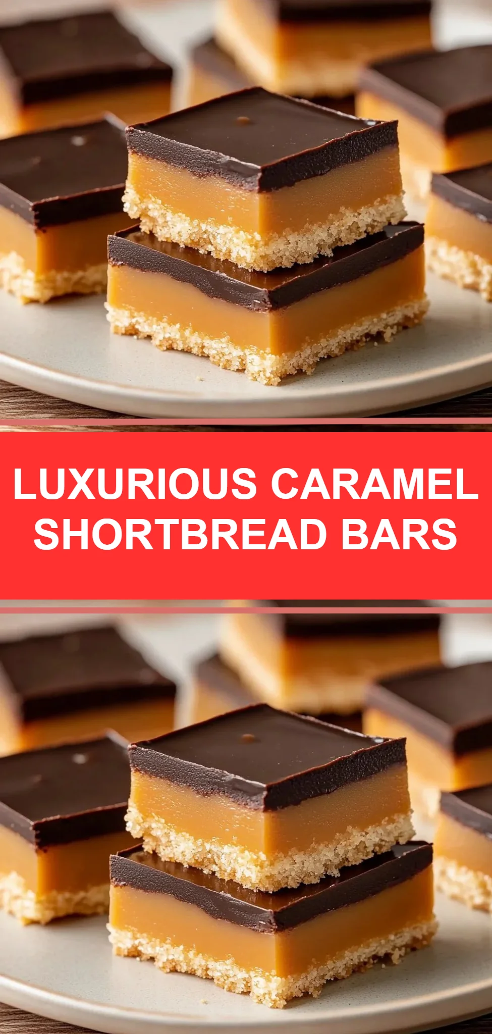 Luxurious Caramel Shortbread Bars