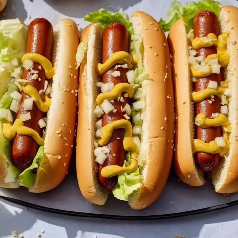 Delicious Mac Inspired Hot Dogs topped with cheese and macaroni