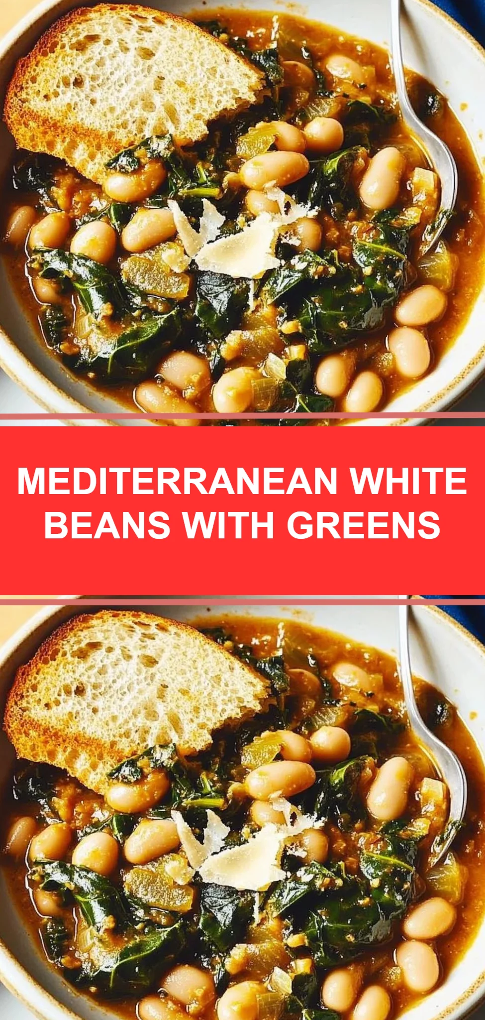 Mediterranean White Beans with Greens