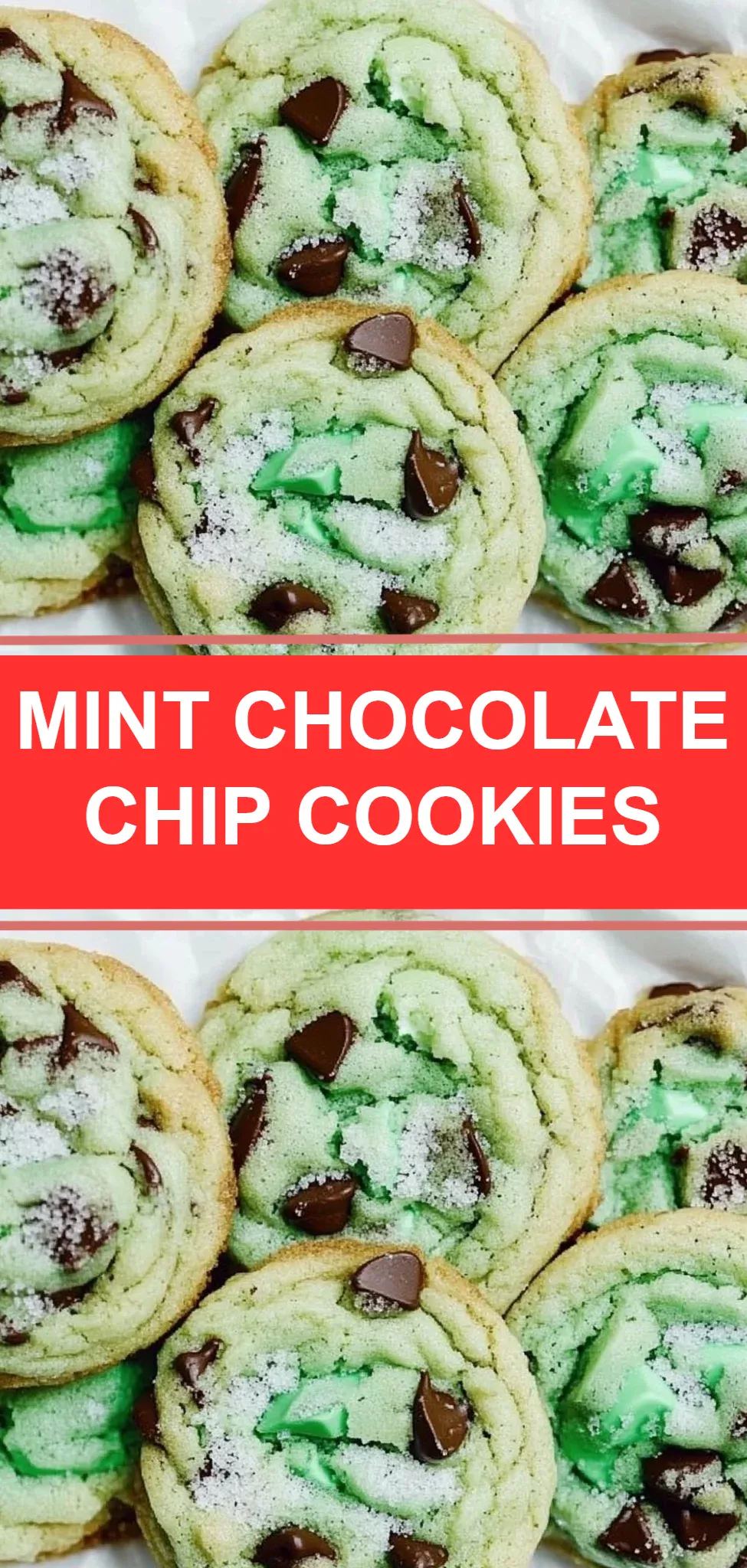 Mint Chocolate Chip Cookies