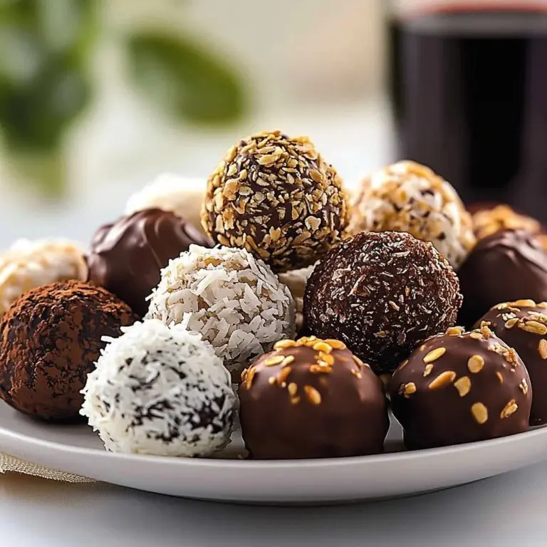 Delicious no-bake holiday truffle bites coated in chocolate and festive sprinkles.