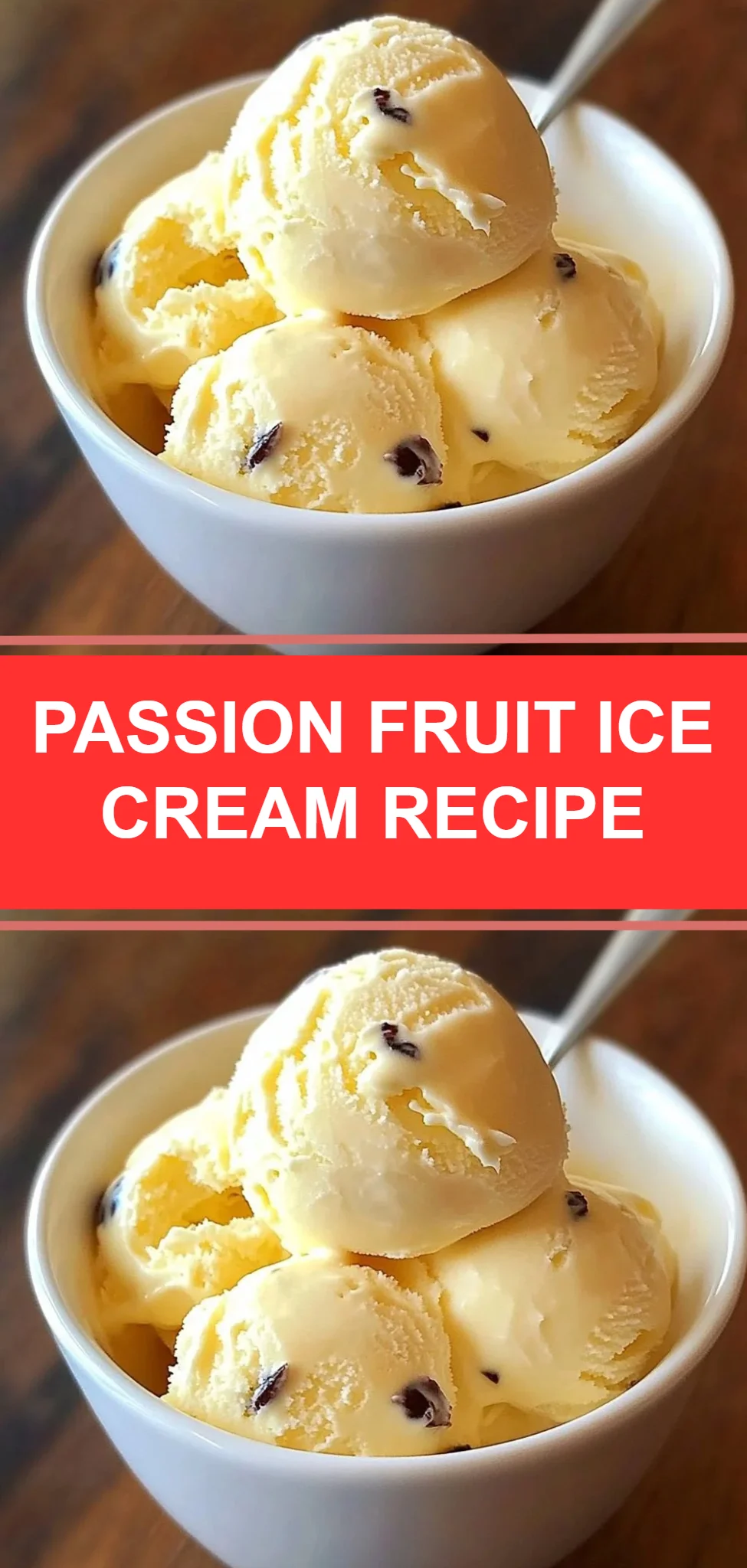 Passion Fruit Ice Cream Recipe