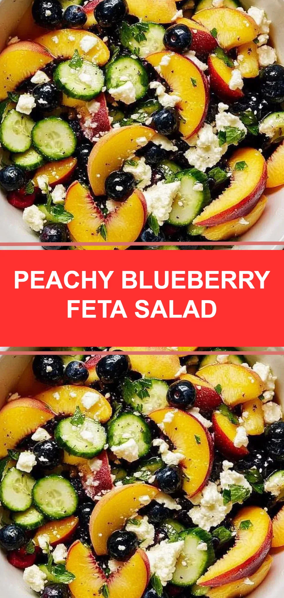 Peachy Blueberry Feta Salad
