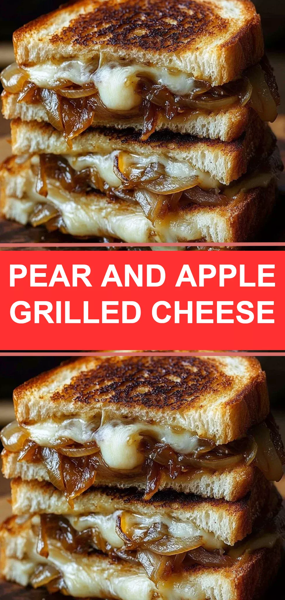 Pear and Apple Grilled Cheese