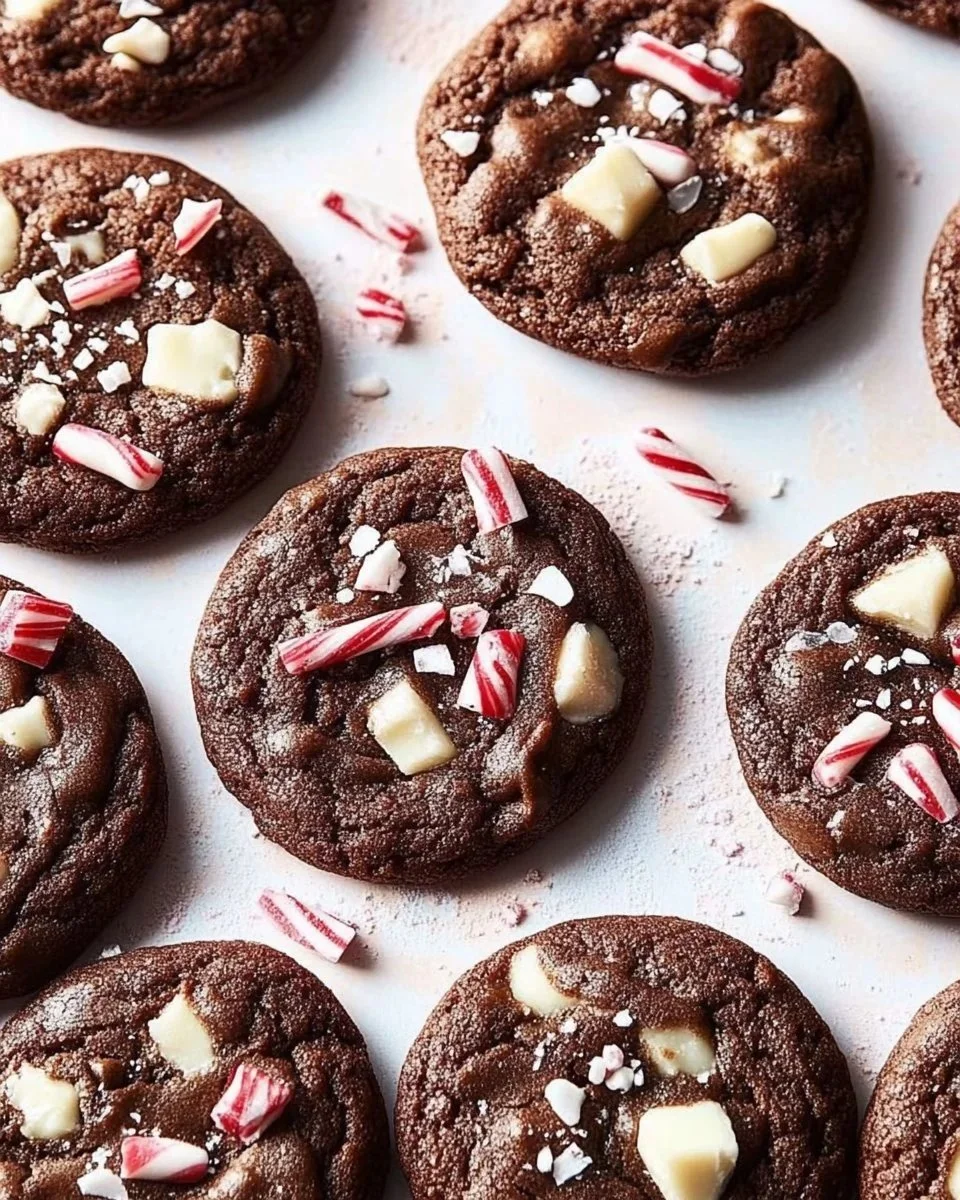Delicious peppermint bark cookies made from cake mix, perfect for the holidays.