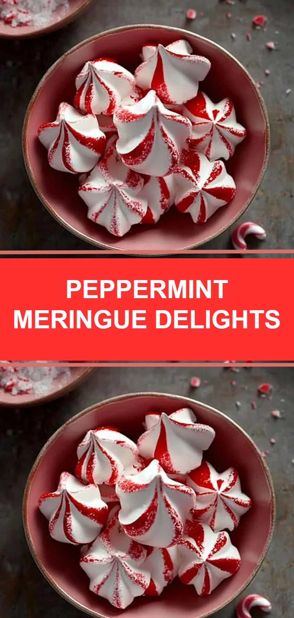 Peppermint Meringue Delights