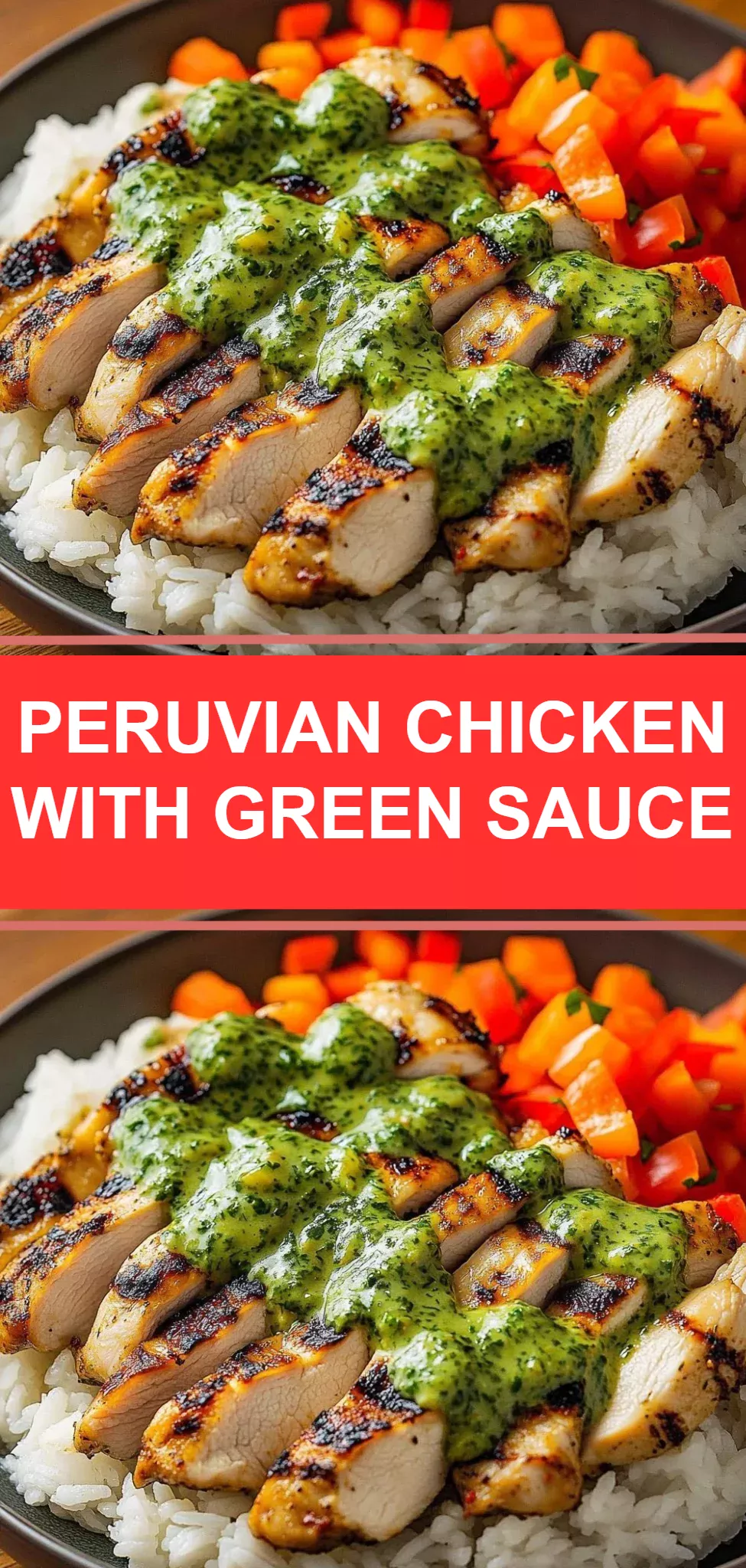 Peruvian Chicken with Green Sauce