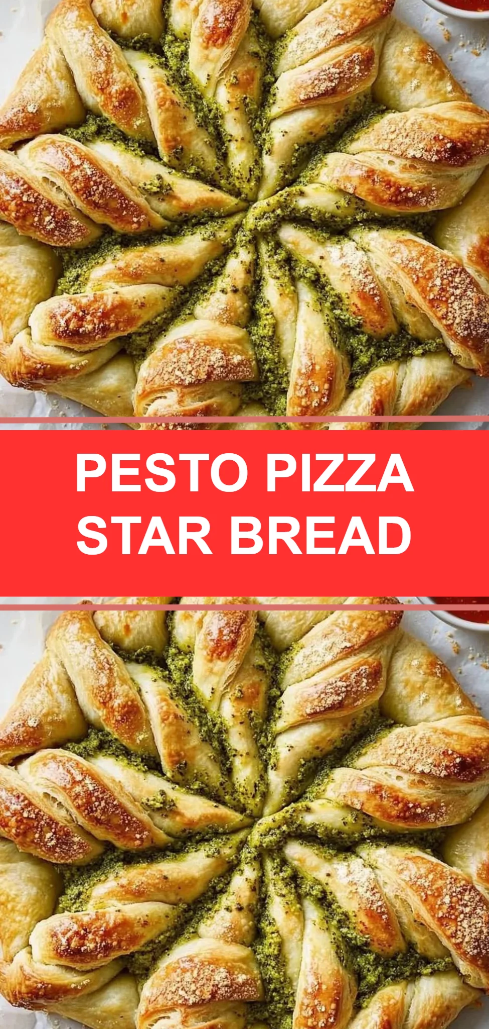 Pesto Pizza Star Bread