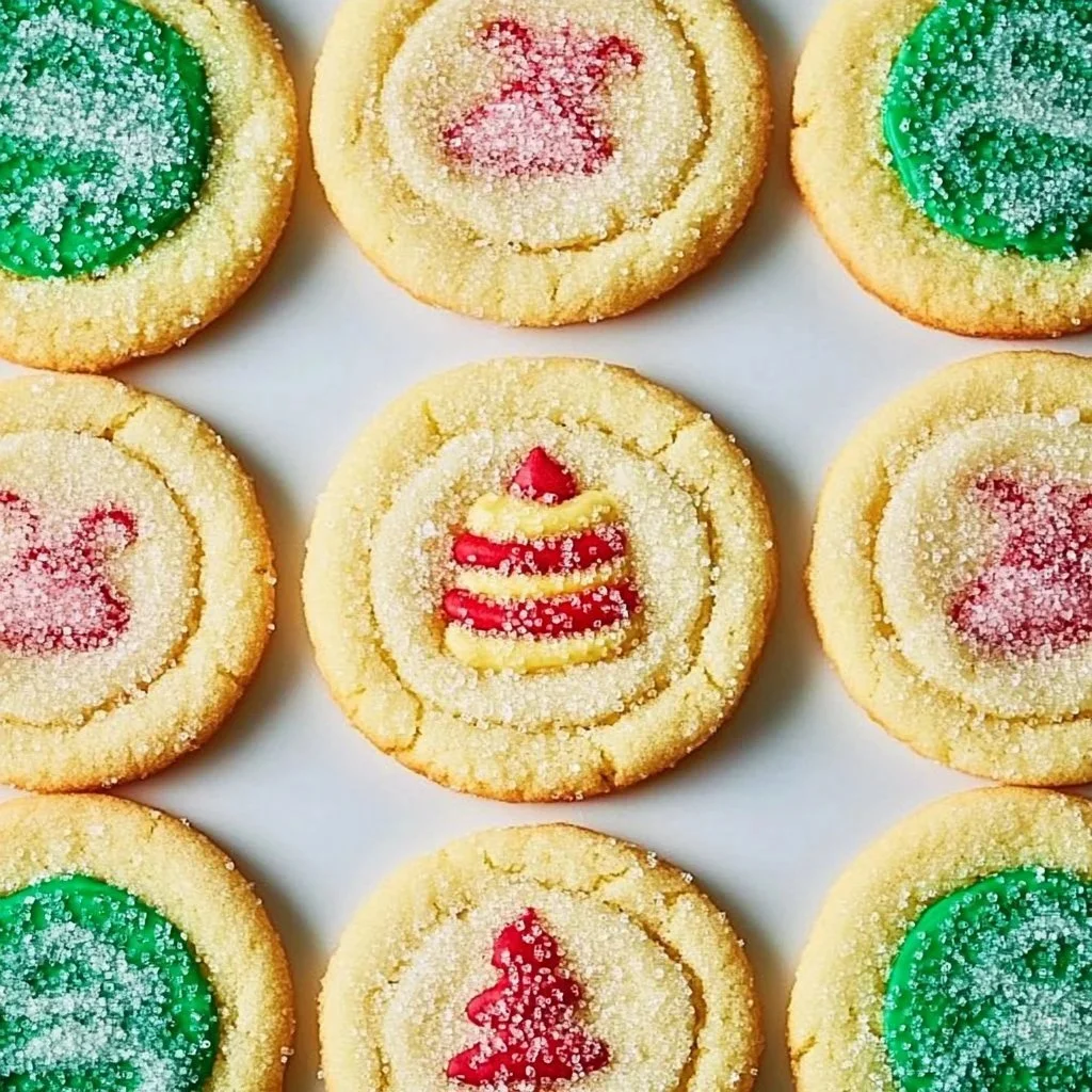 Pillsbury Layered Sugar Cookies in vibrant colors on a baking tray