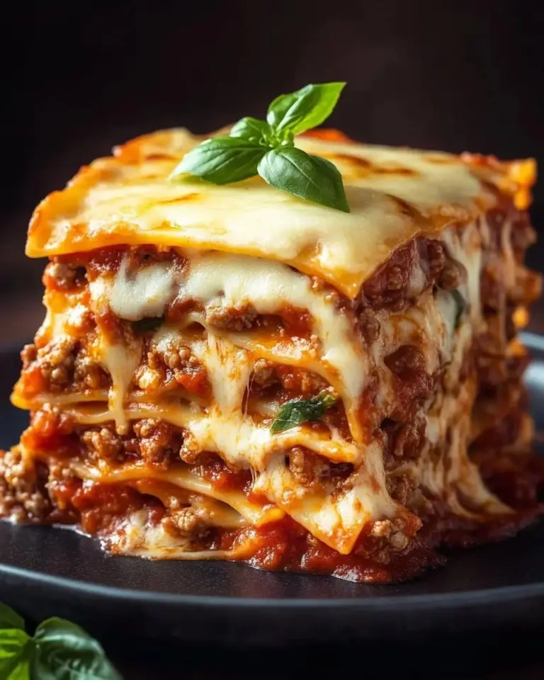 Plate of Pioneer Woman's Mexican lasagna with layers of cheese and salsa