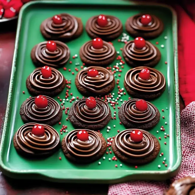 Delicious piping chocolate butter cookies on a plate ready to serve