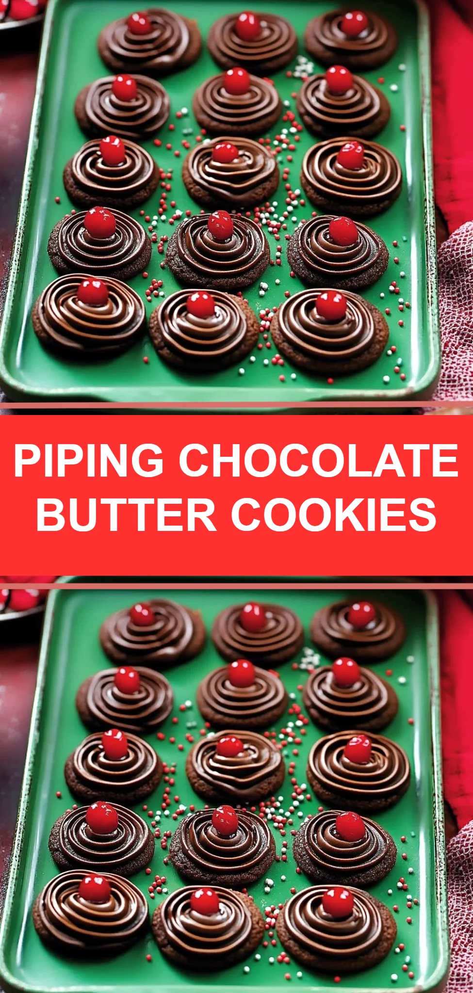 Piping Chocolate Butter Cookies