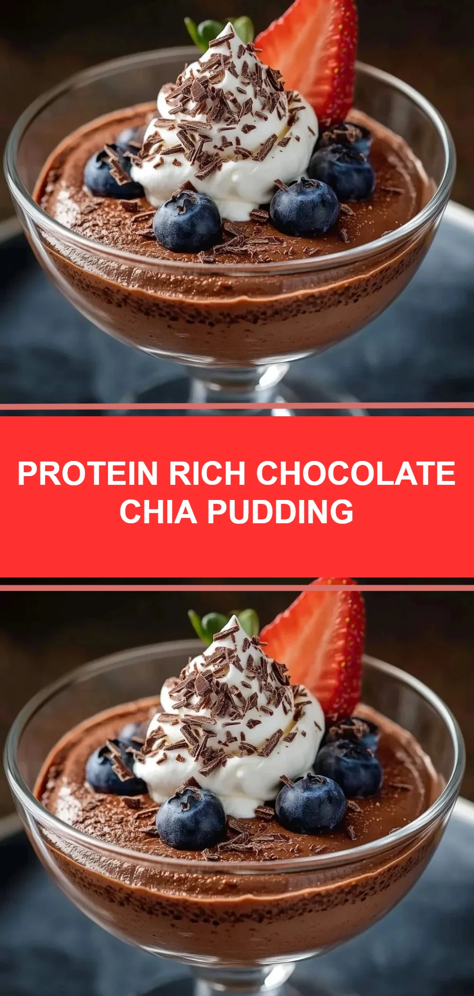 Protein Rich Chocolate Chia Pudding