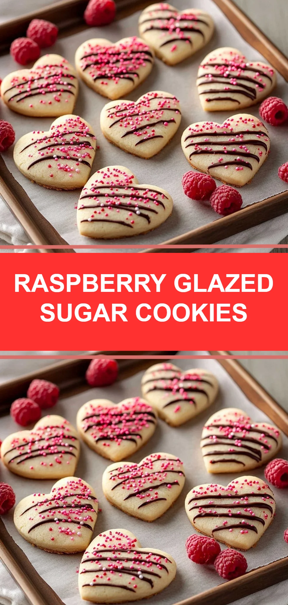 Raspberry Glazed Sugar Cookies