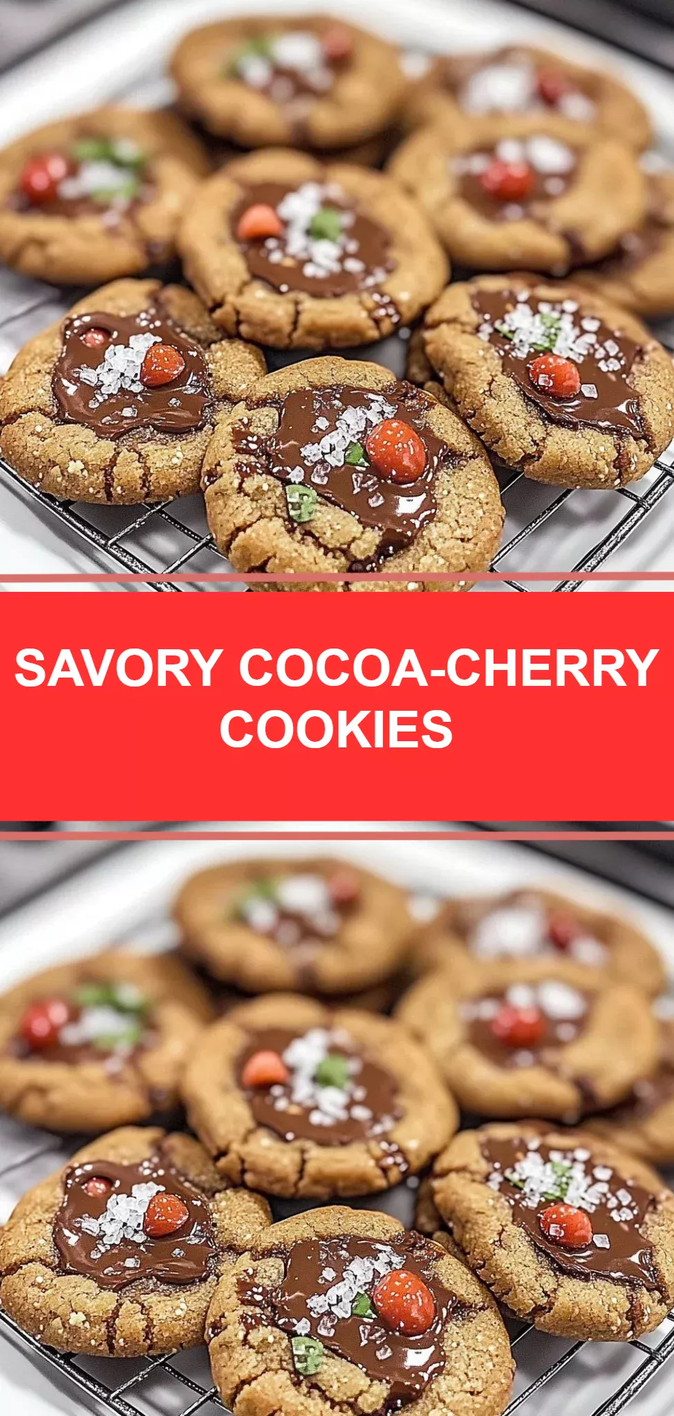Savory Cocoa-Cherry Cookies