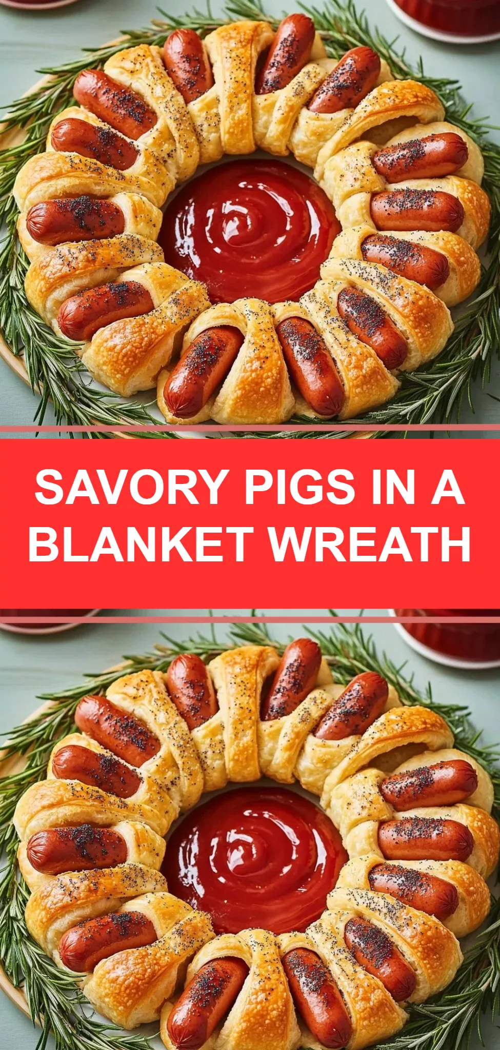 Savory Pigs in a Blanket Wreath