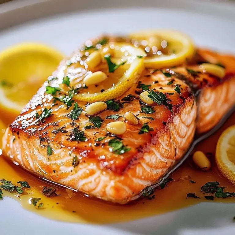 Deliciously baked salmon fillet with herbs and spices