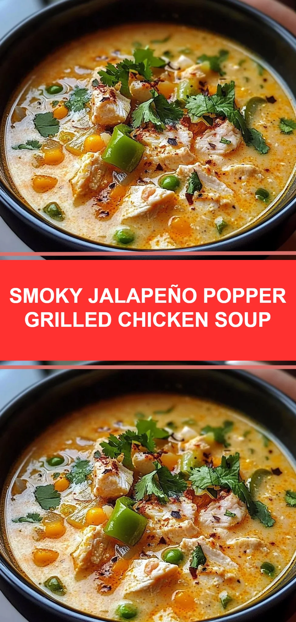 Smoky Jalapeño Popper Grilled Chicken Soup